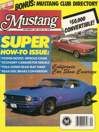 MUSTANG by HOT ROD 1989 SEPT - GT350-R, SURVIVOR BOSS 9